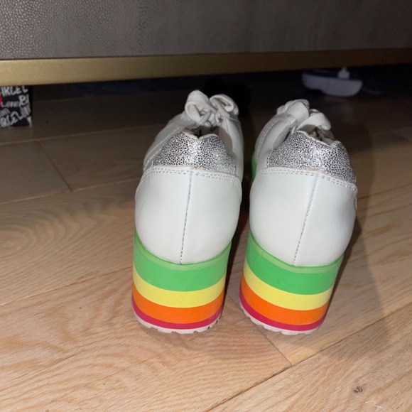 Rainbow platform sneakers US 7.5 - Picture 4 of 4